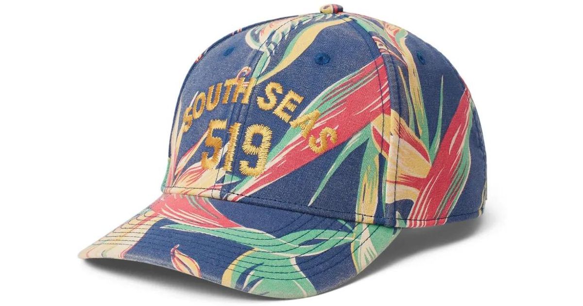 Polo Ralph Lauren Southsea 519 Embroidered Tropical Print Baseball Cap - $_57.JPG?set_id=880000500F main image 3