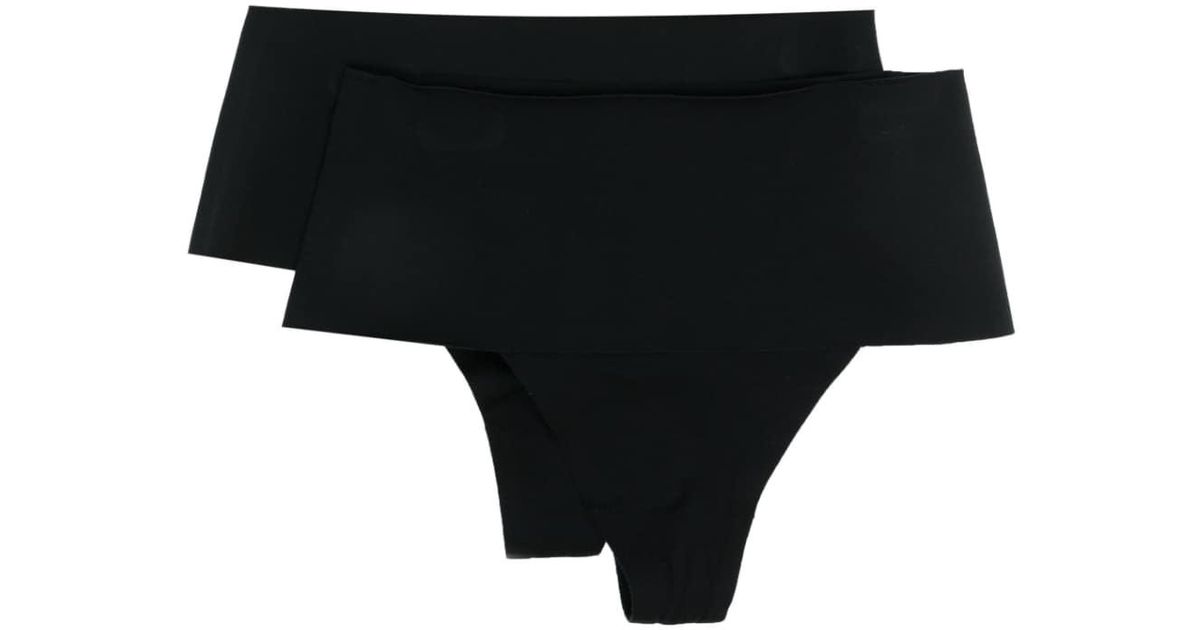 Spanx Twopack Undietectable Thong in Black Lyst
