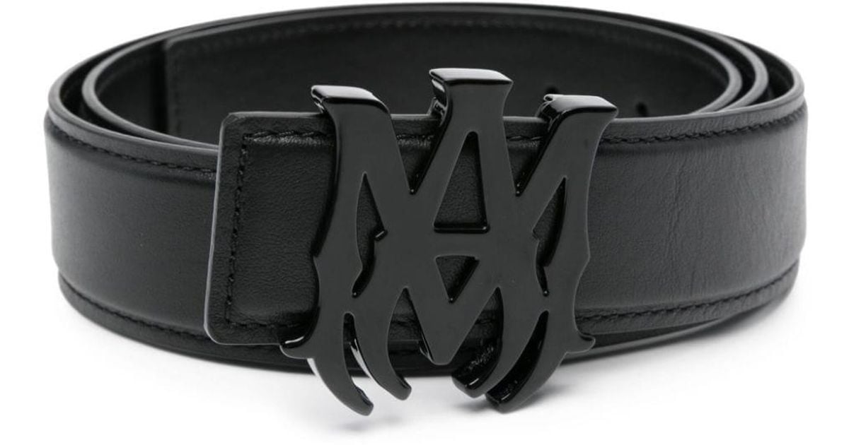 Amiri Logo-buckle Leather Belt in Black for Men | Lyst Amiri Logo-buckle Leather Belt in Black for Men | Lyst