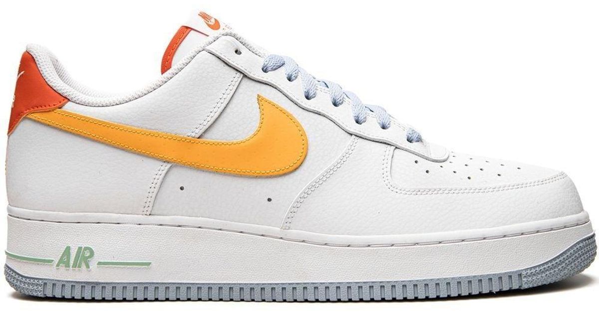air force one blanche et orange fluo
