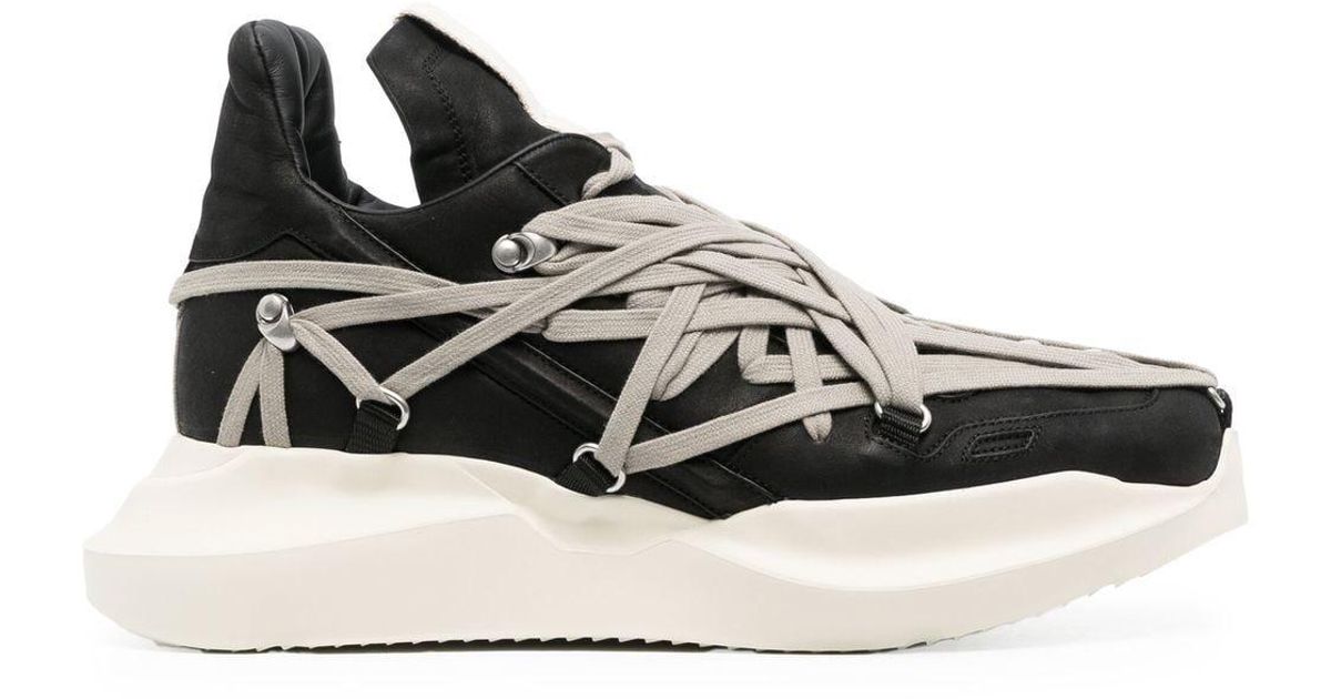 靴 Rick Owens x  AW17 Runner Sneaker Rick Owens Megalace Runner Sneakers in Black for Men | Lyst Canada