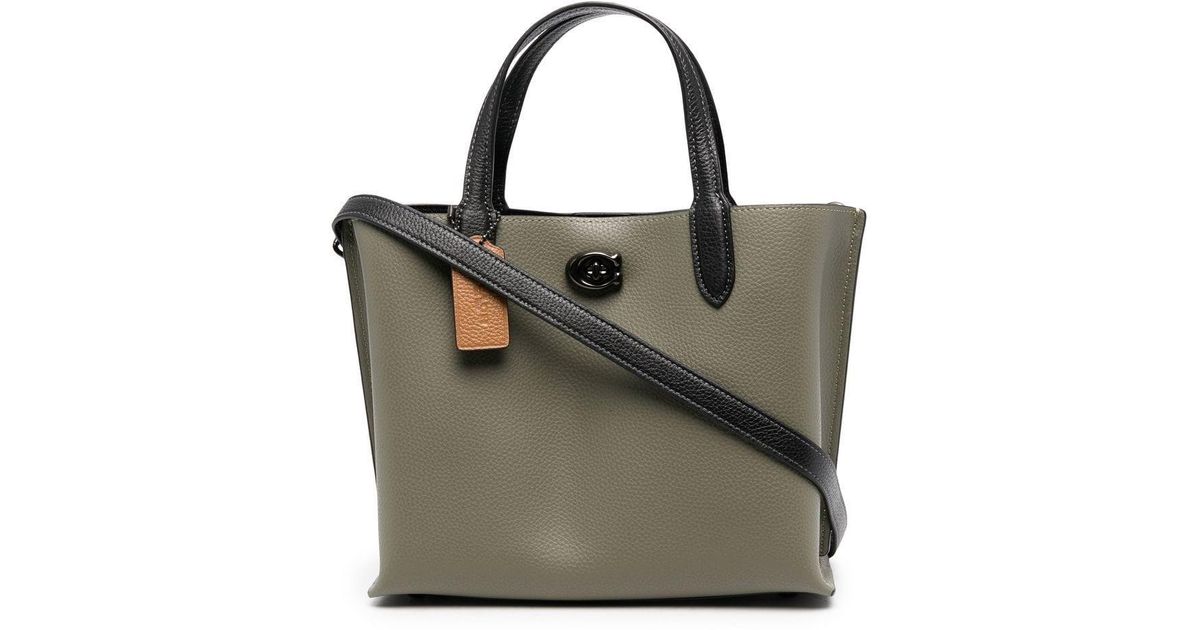 COACH Leather Willow 24 Tote Bag in Green Lyst UK