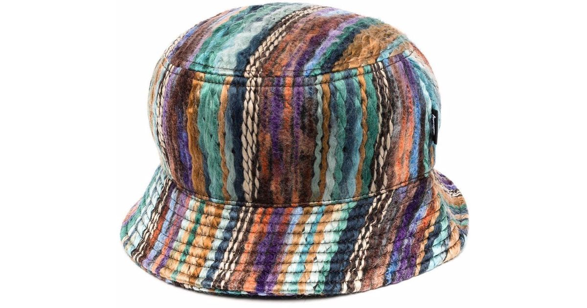 Stussy Cableknitted Bucket Hat in Brown for Men Lyst