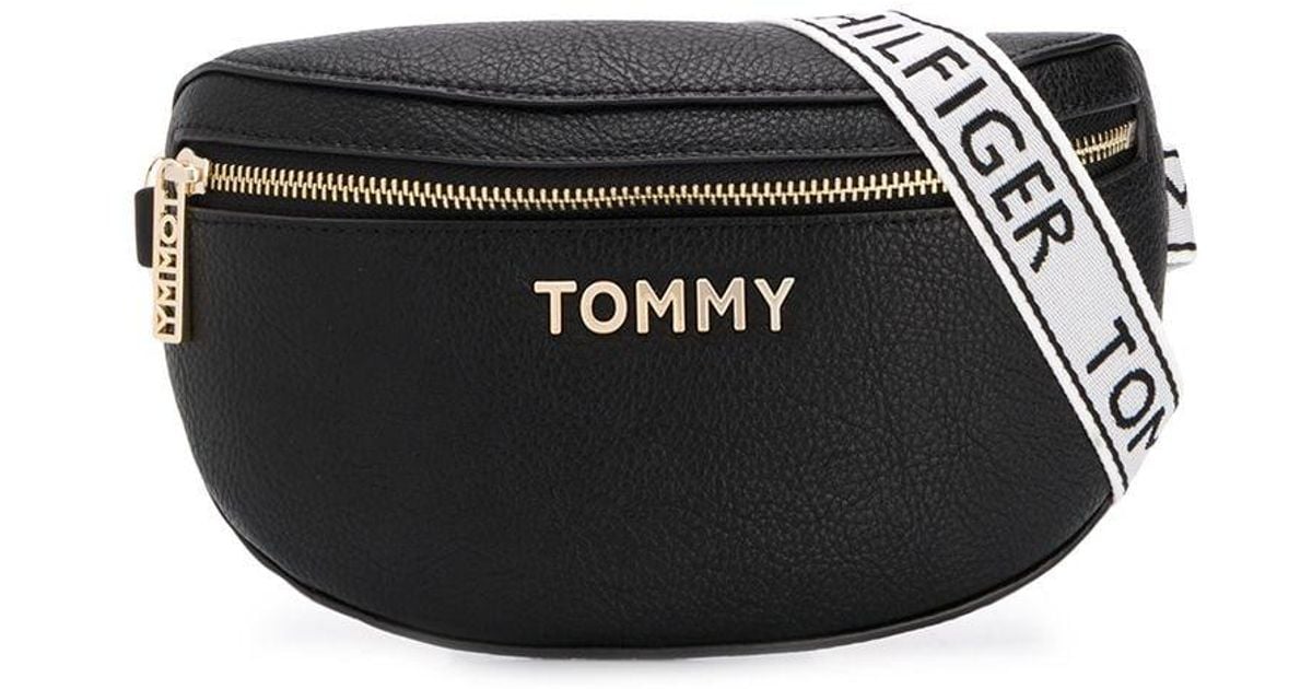 Tommy Hilfiger Saddle Belt Bag in Black Lyst