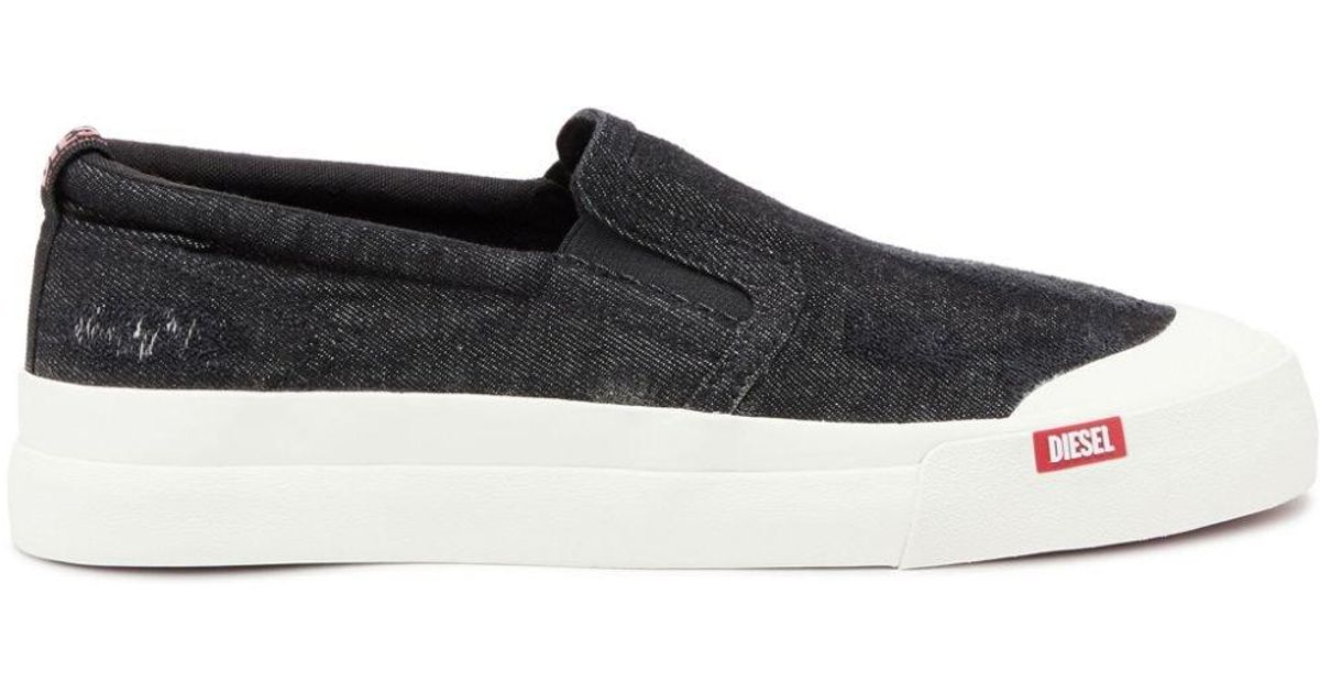 diesel slip on sneakers