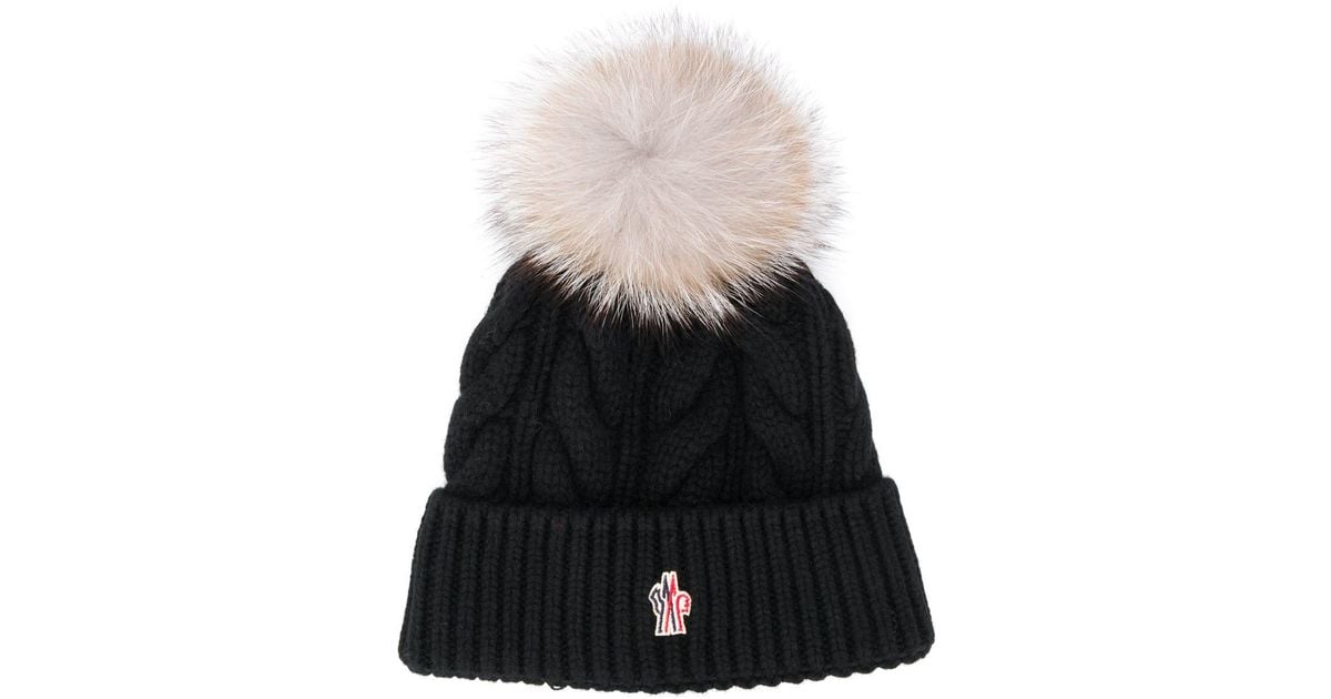 moncler fur pom pom hat