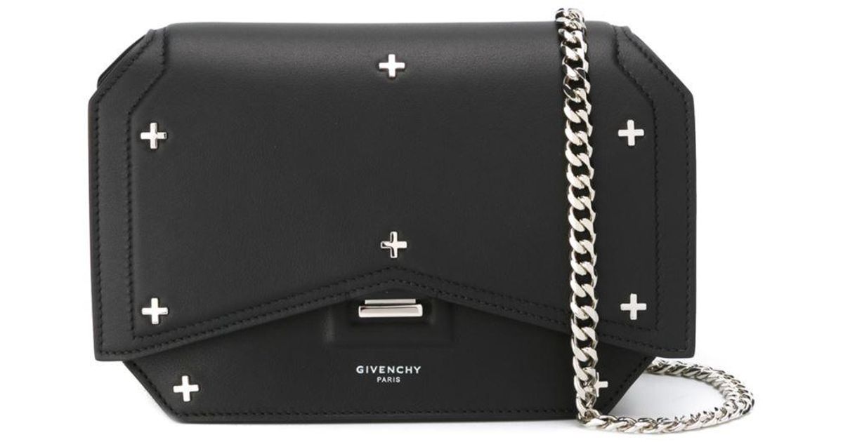 Givenchy Mini Bow Cut Leather CrossBody Bag in Black Lyst