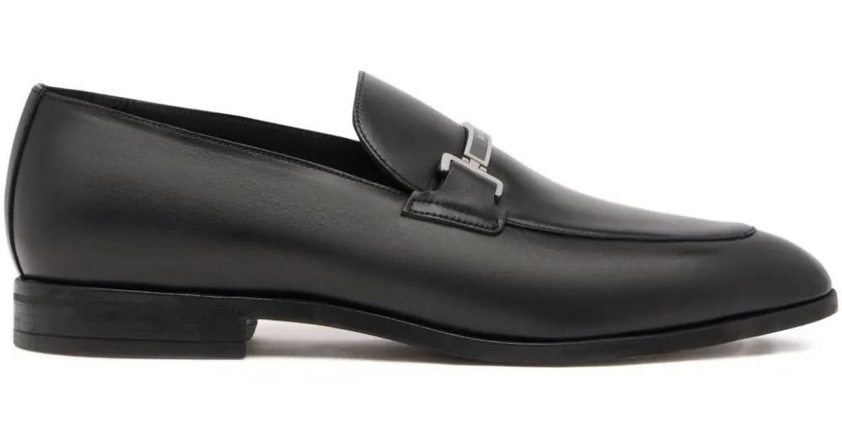 Bally Onizy Leather Loafers in Black for Men | Lyst