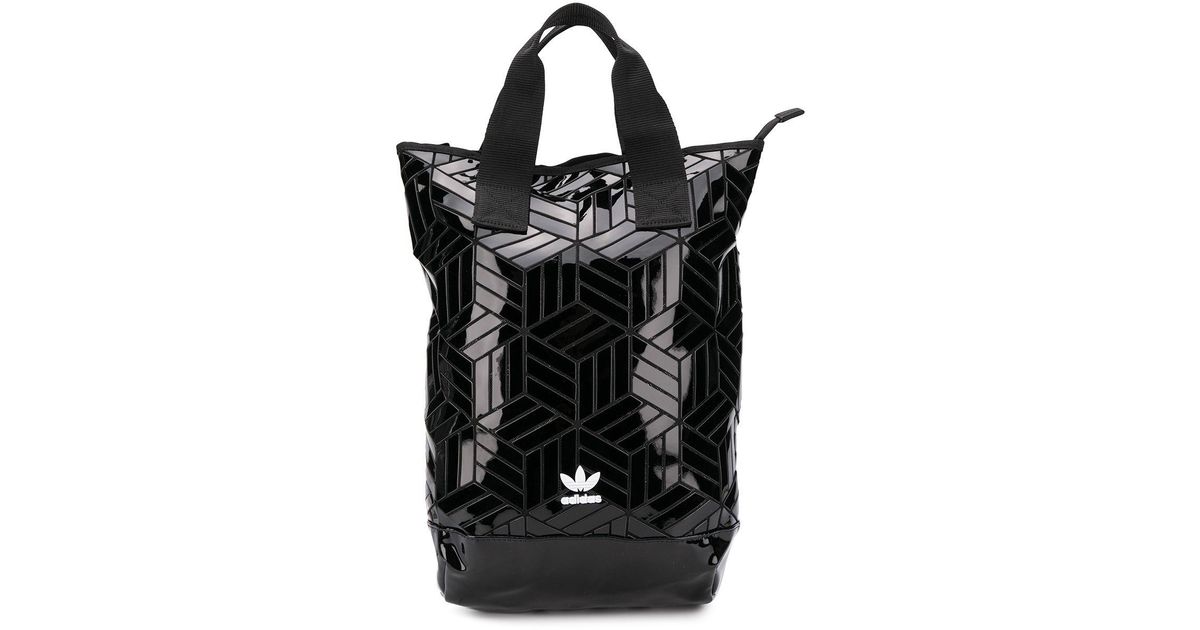 adidas Originals Roll Top 3d Backpack in Black | Lyst Australia