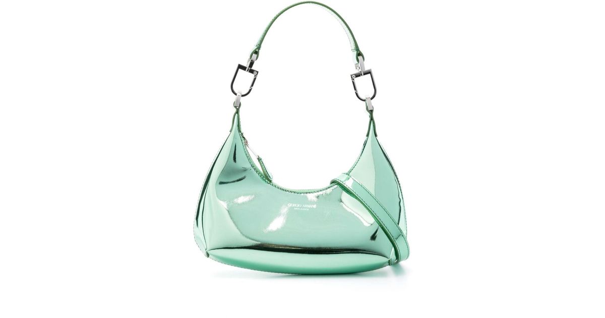 Giorgio Armani Mini La Prima Shoulder Bag in Green | Lyst UK