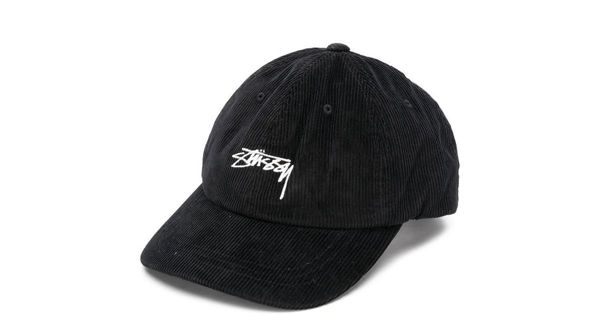 Gorra de pana con logo Stussy de hombre de color Negro | Lyst