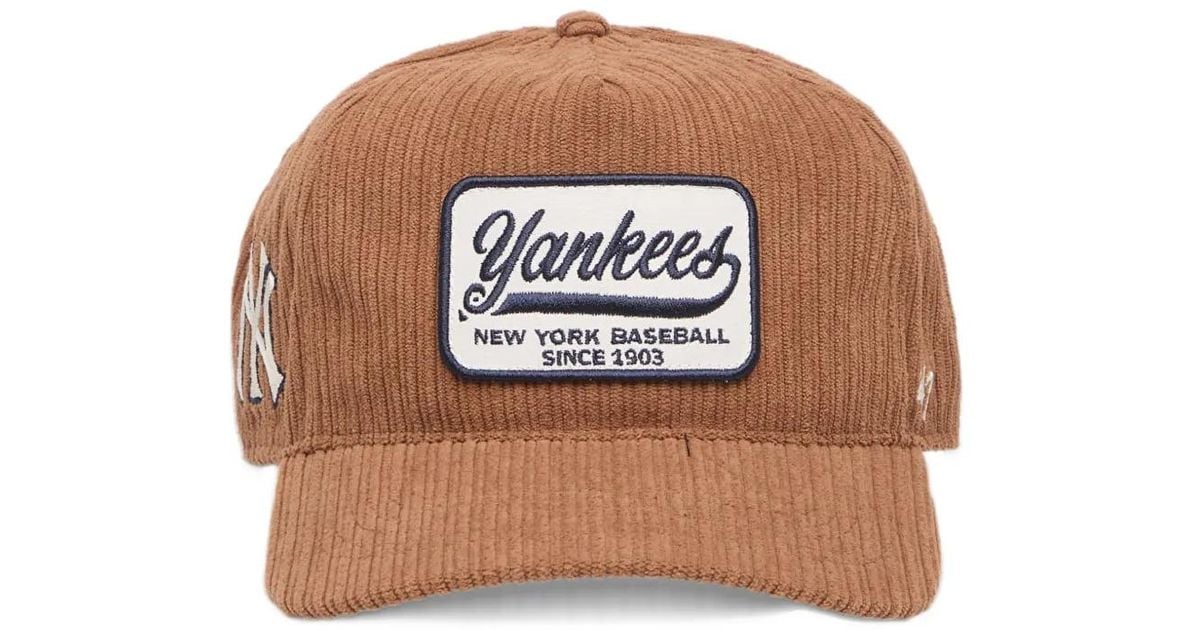 '47 Mlb New York Yankees Corduroy Cap in Brown | Lyst