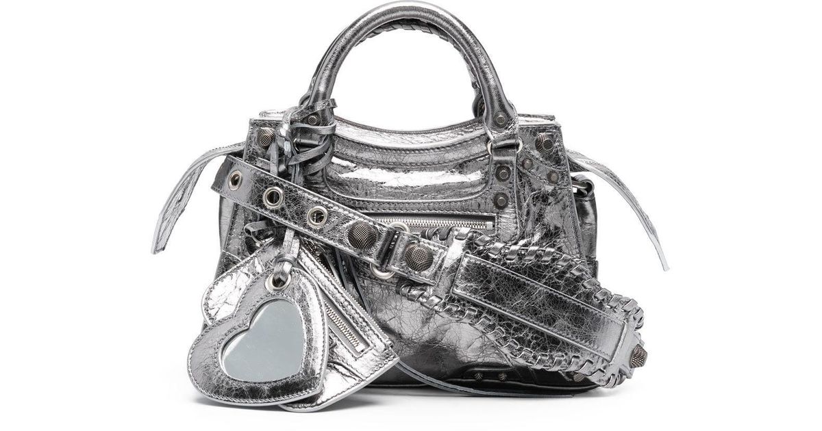 balenciaga handbags silver