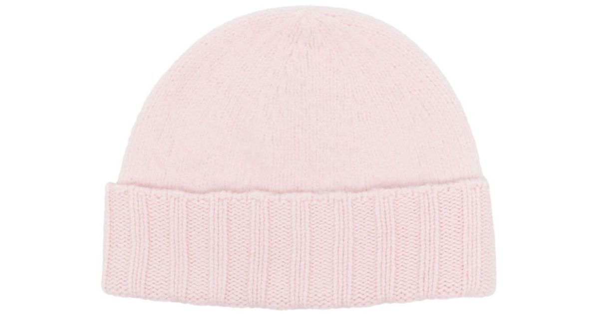 Drumohr Wool Beanie in Pink for Men Lyst UK