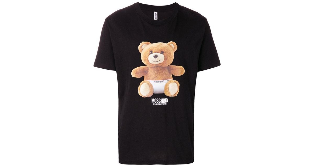 moschino t shirt underwear bear