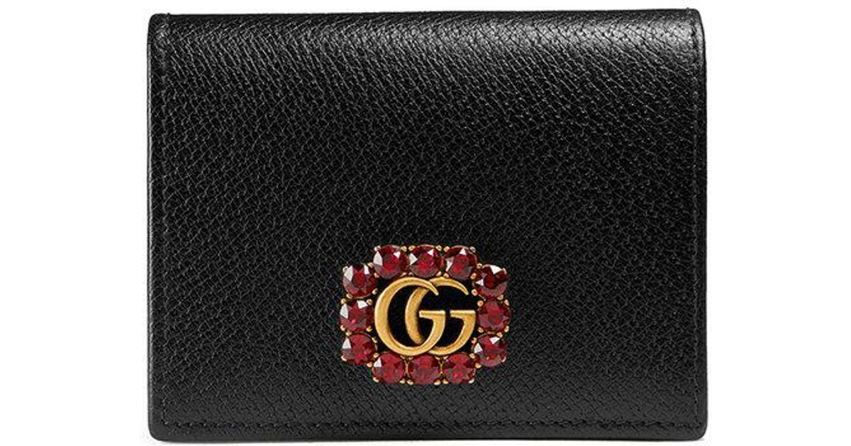 Gucci Leather Card Case With Double G 