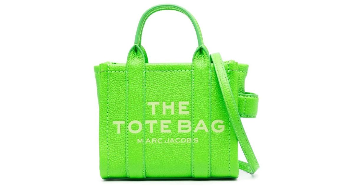トートバッグ Marc Jacobs Structured Green Leather Crossbody Tote Marc Jacobs Structured Green Leather Crossbody Tote Tote Bag