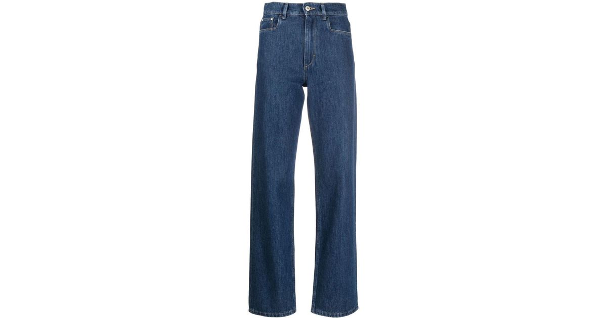 Wandler Denim Poppy High-waist Straight Jeans in Blue | Lyst UK