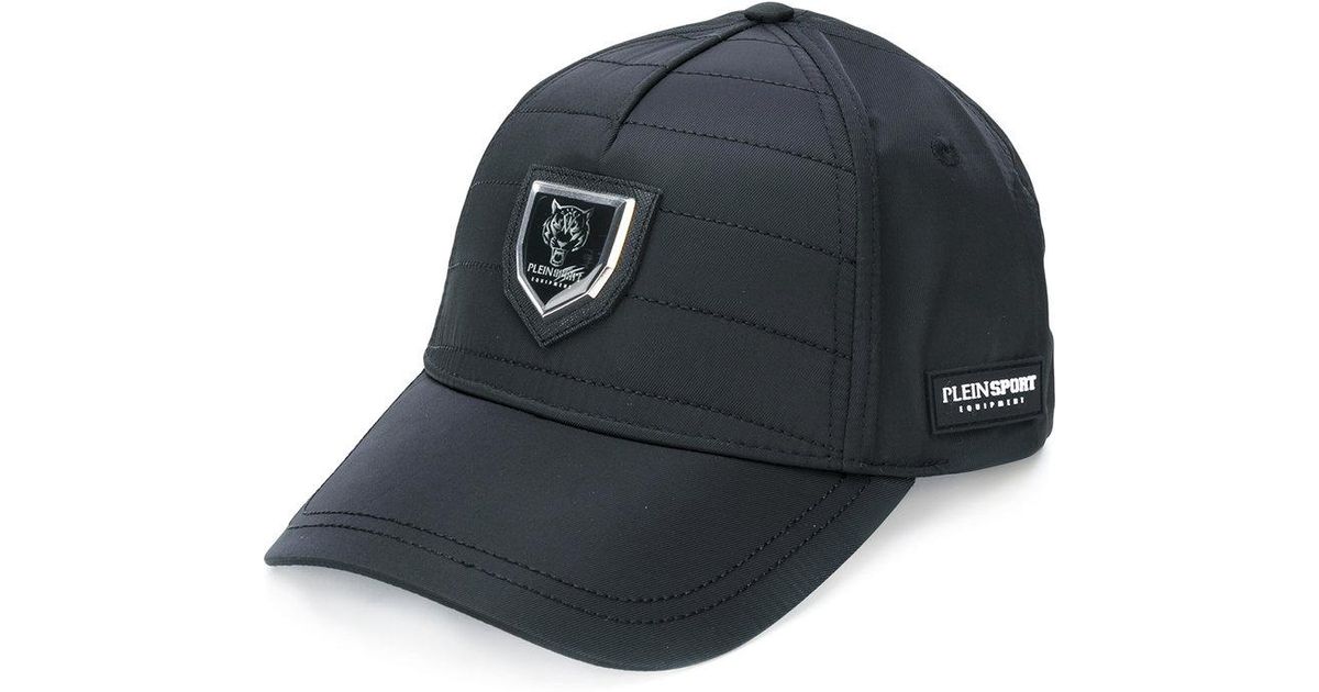 Philipp Plein Cotton Logo Plaque Cap in 