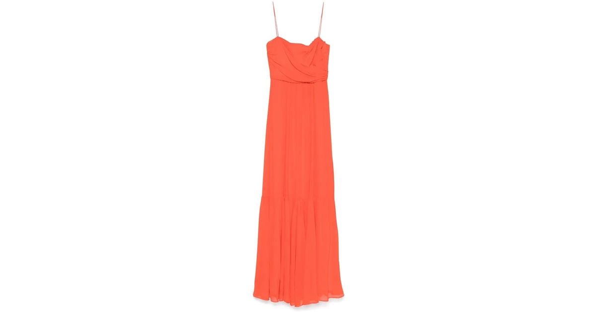 ワンピース MAX MARA STUDIO 'Pioppo' dress Red Max Mara Pioppo Maxi Dress in Red | Lyst