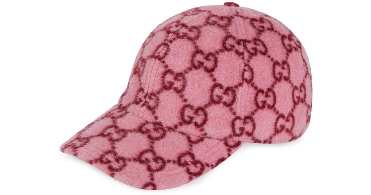 pink gucci baseball hat