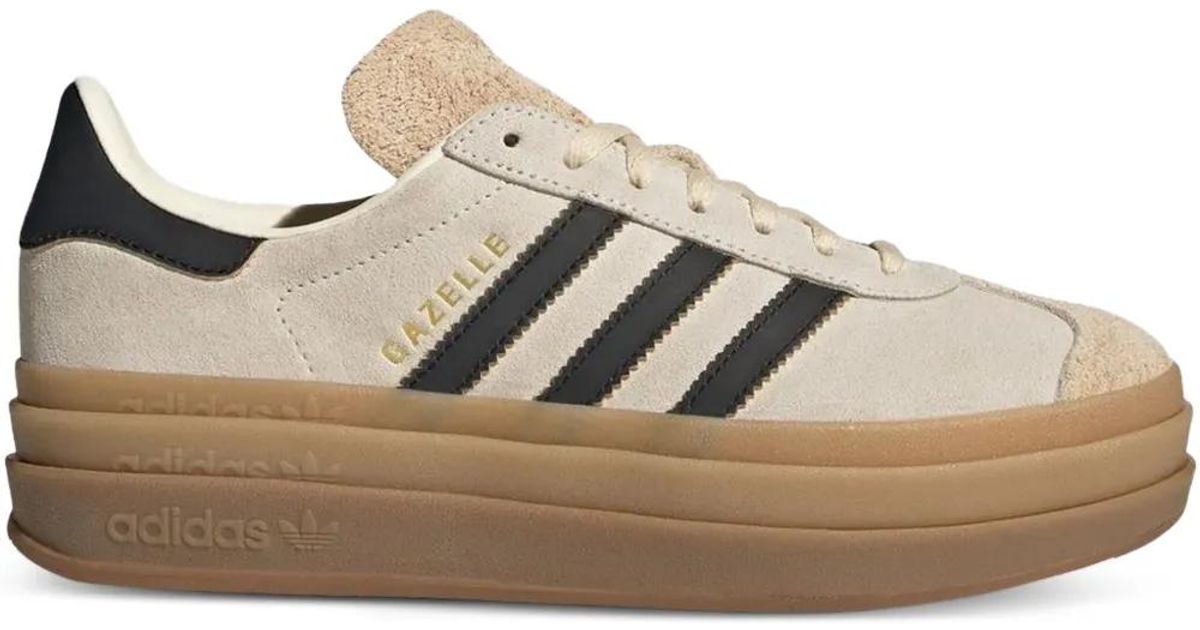 adidas gazelle silver green womens ADIDAS W Gazelle Bold 'Trace Brown' Platform JQ6436