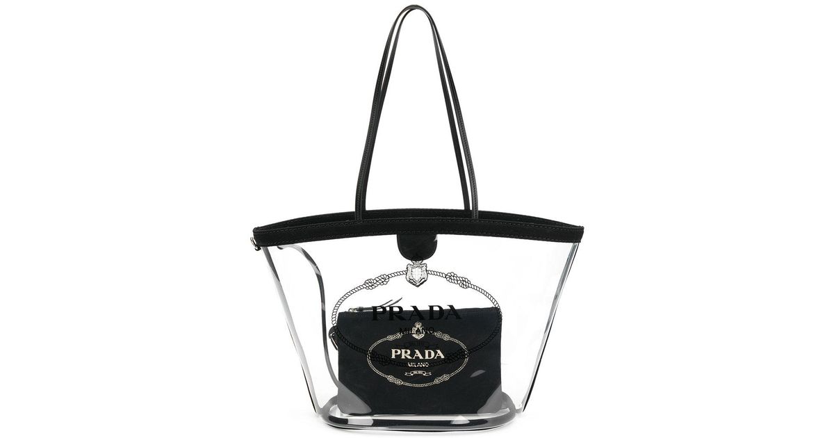 sac prada transparent