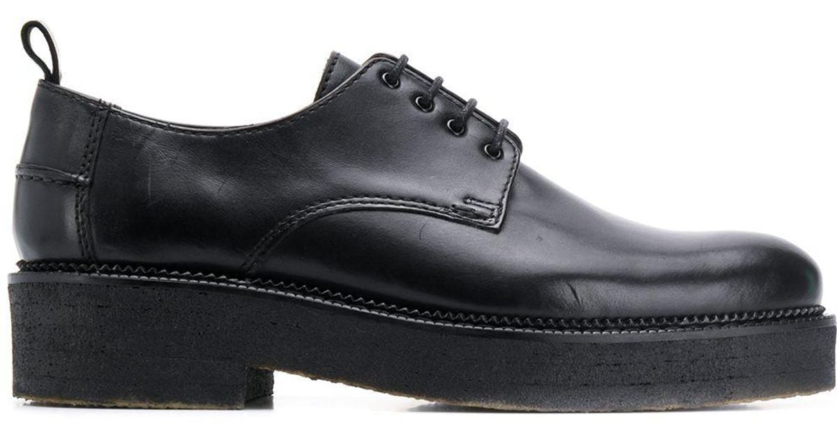 AMI Thick Sole Derby Shoes in Black for Men - Lyst
