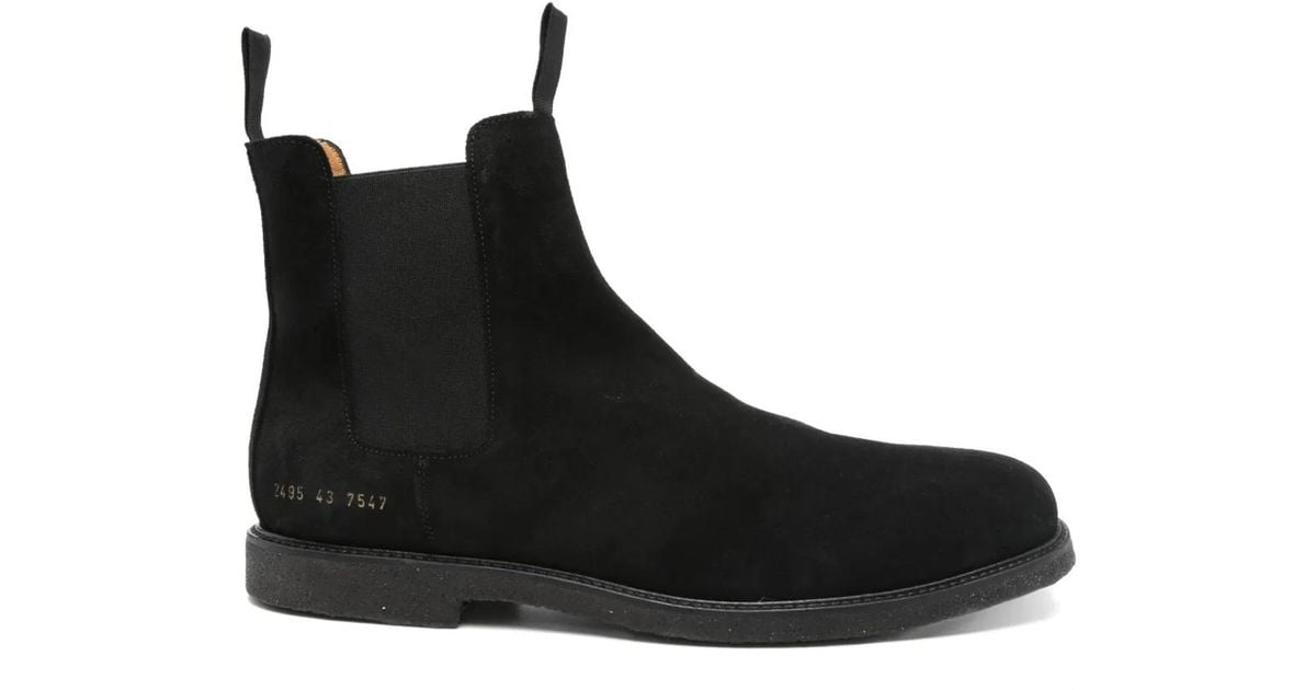 Common Projects Black Suede Chelsea Boots Common Projects Suede