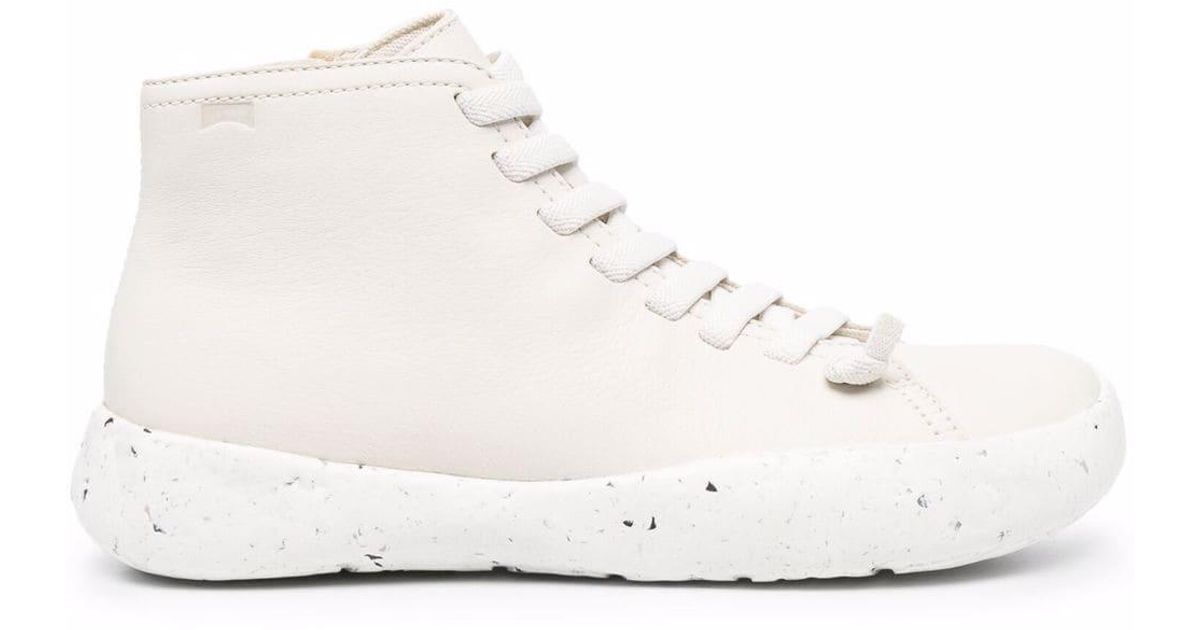 Camper Leather Peu Stadium Hightop Sneakers in White Lyst