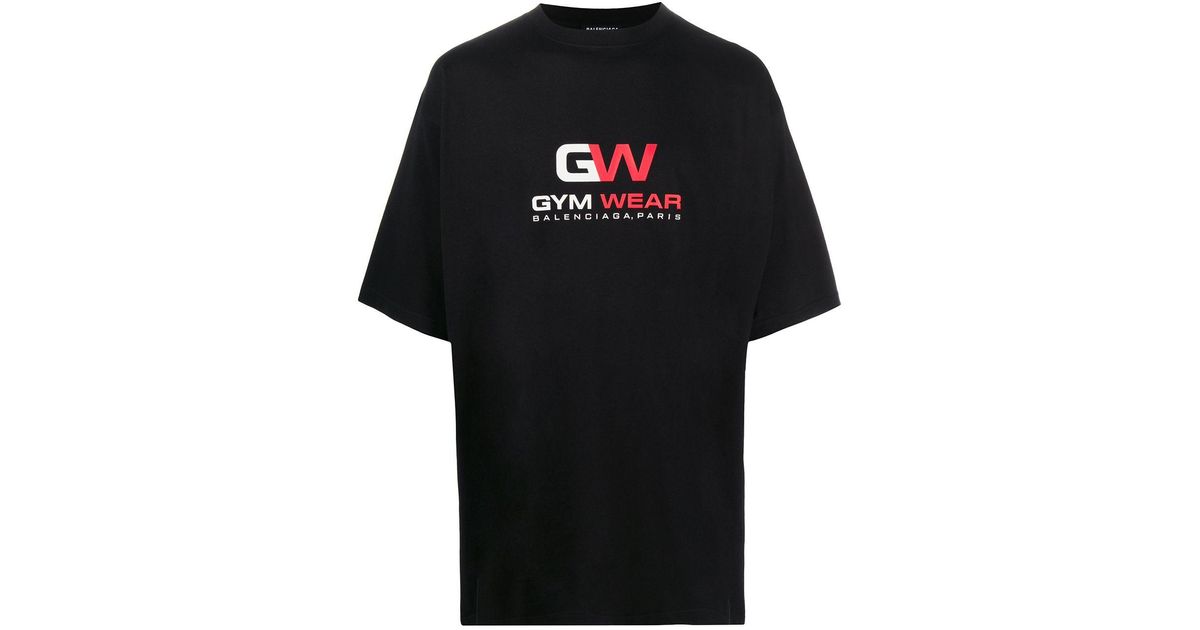 Balenciaga Gym Wear Oversize T-shirt in 