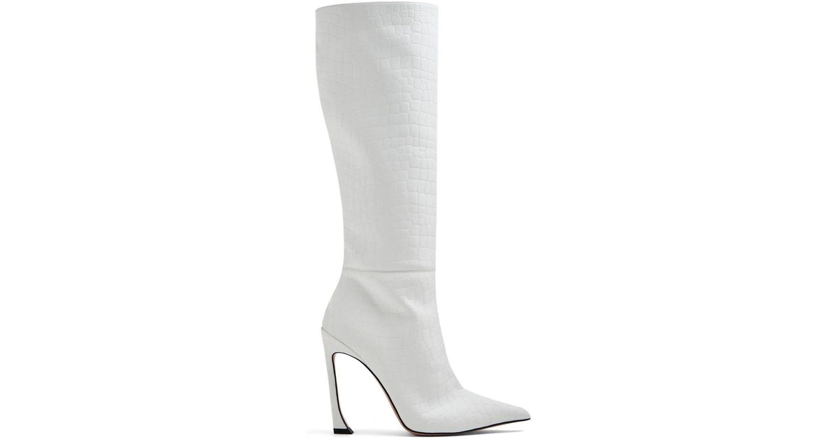 Piferi Nadja 100mm Knee-high Boots in White | Lyst