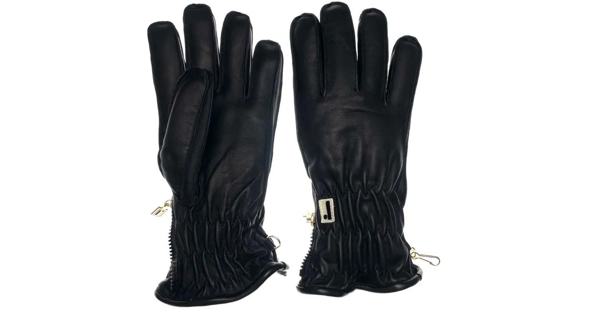 Restelli Restelli Zip Gloves in Black for Men | Lyst
