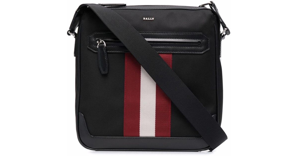 Bally Choller Leather Messenger Bag in Black for Men Lyst