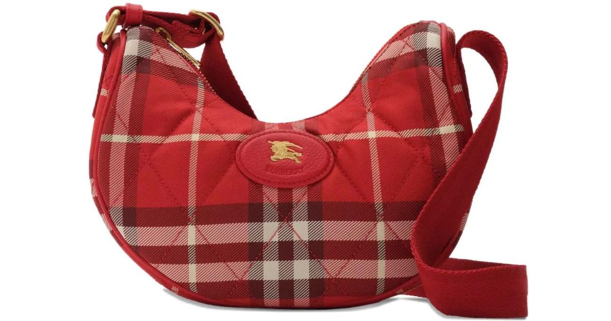 Burberry ホースシュー ショルダーバッグ レッド | Lyst