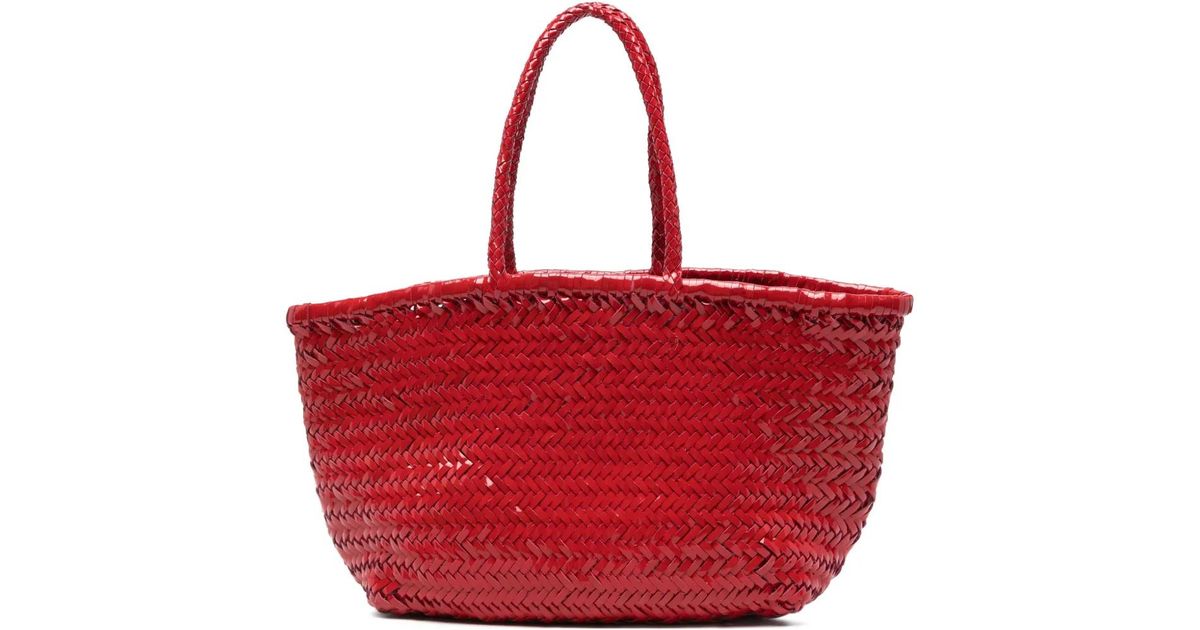 Dragon Diffusion Triple Jump Leather Tote Bag in Red | Lyst