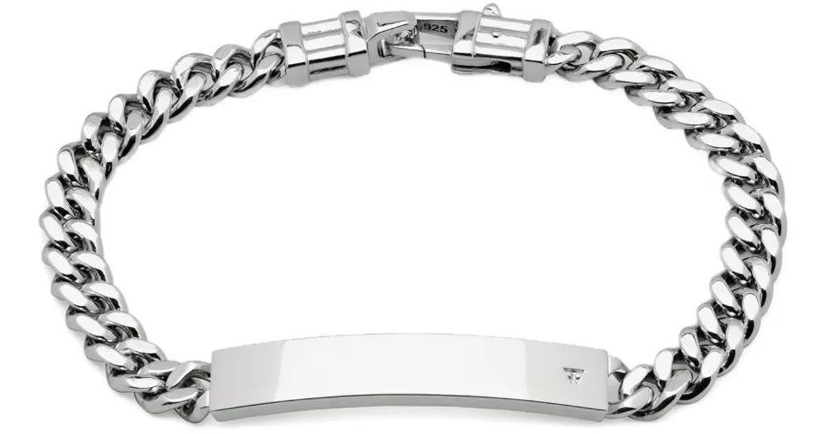 アクセサリー TOMWOOD Curb Bracelet Tom Wood Id Curb-Chain Bracelet in Metallic for Men | Lyst Canada