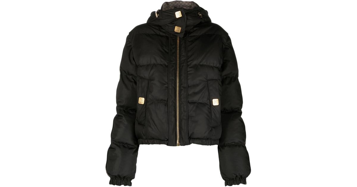 Balmain モノグラム パデッドジャケット Balmain PBモノグラム パデッドジャケット | ブラック | FARFETCH JP