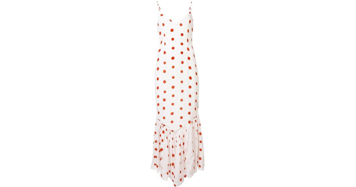 de la vali polka dot dress