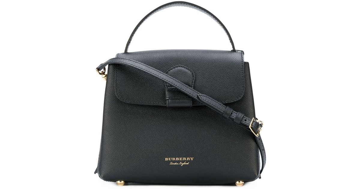 Burberry Camberley Small Leather Tote Bag in Black | Lyst