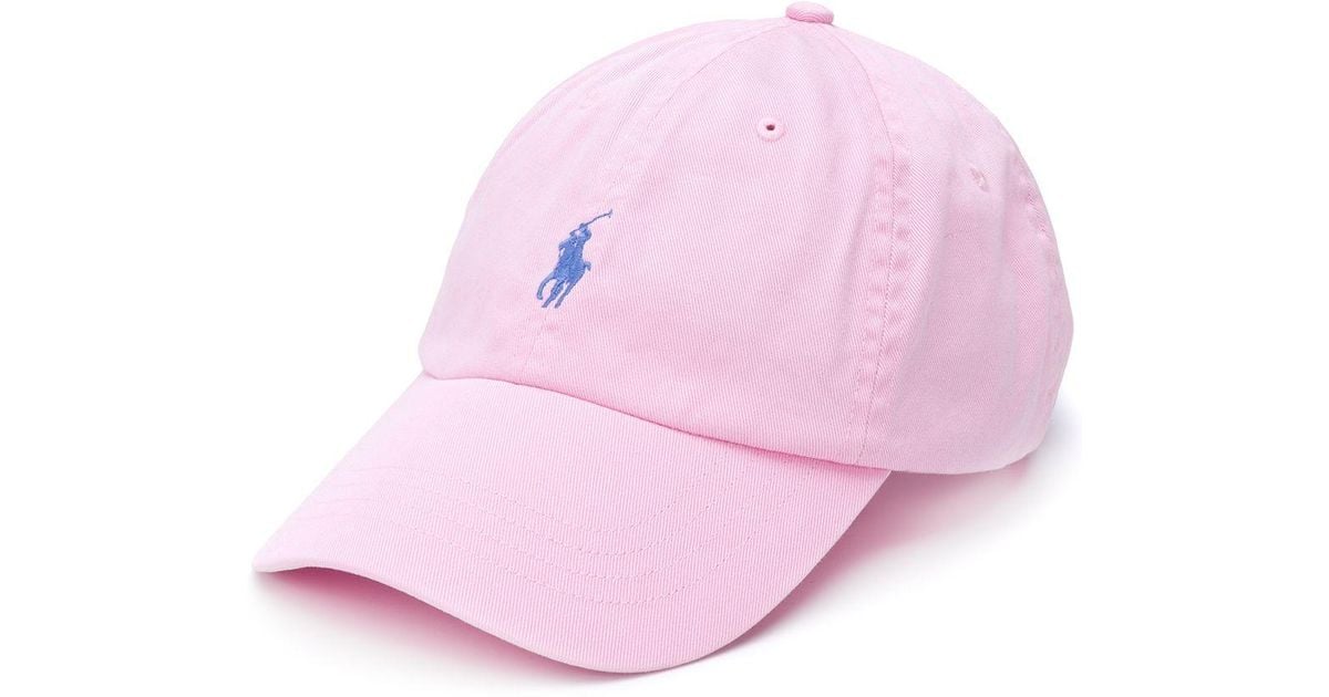heel veel moeilijk Echter Polo Ralph Lauren Pet Met Geborduurd Logo in het Roze voor heren | Lyst NL