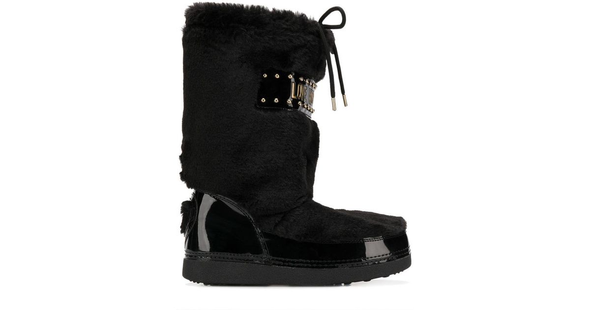 Botas de esquí Love Moschino de color Negro | Lyst