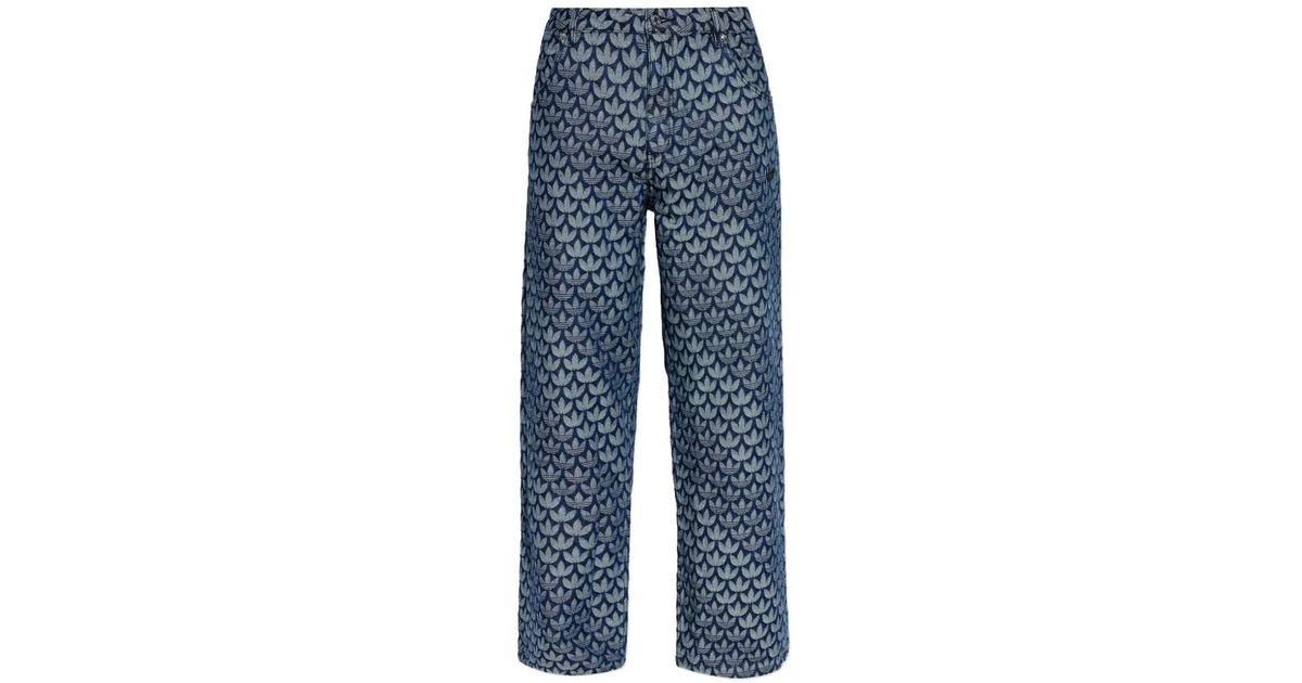 adidas Pattern Denim Jeans in Blue for Men | Lyst UK