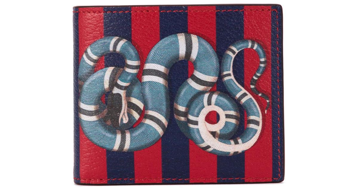 gucci snake print wallet