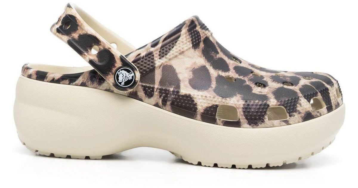 Crocs™ Animalprint Sandals in Natural Lyst Australia