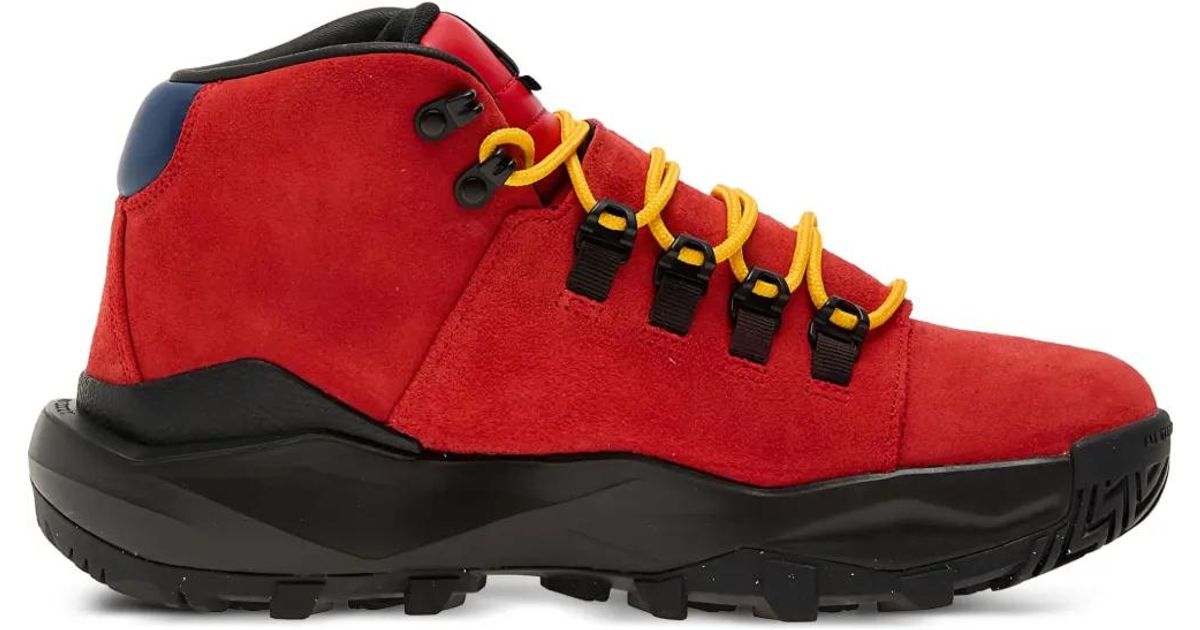 Nike Cygnal Bright Red Hiking Boots with Yellow Laces Introducing the Nike Cygnal. A chunky rugged all terrain  main image 4
