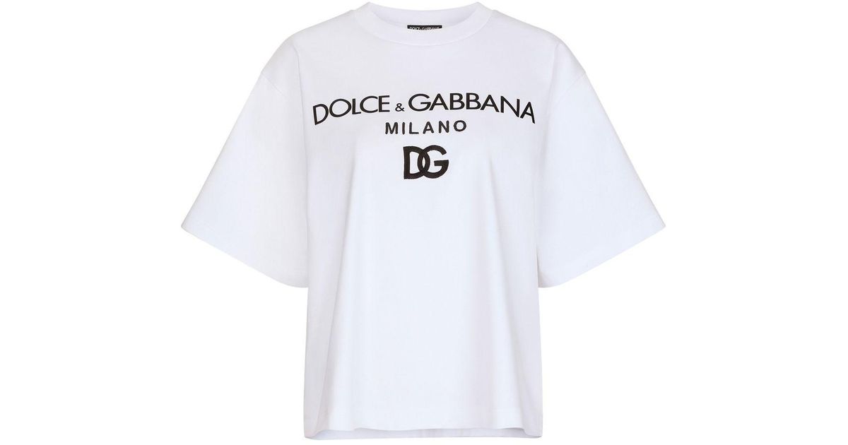 Femme Vêtements Tops T-shirts T-shirt Dolce & Gabbana en coloris Blanc 