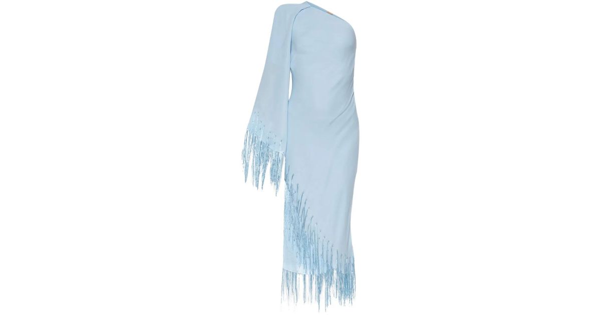 cult gaia blue feather dress RAISA GOWN main image 1