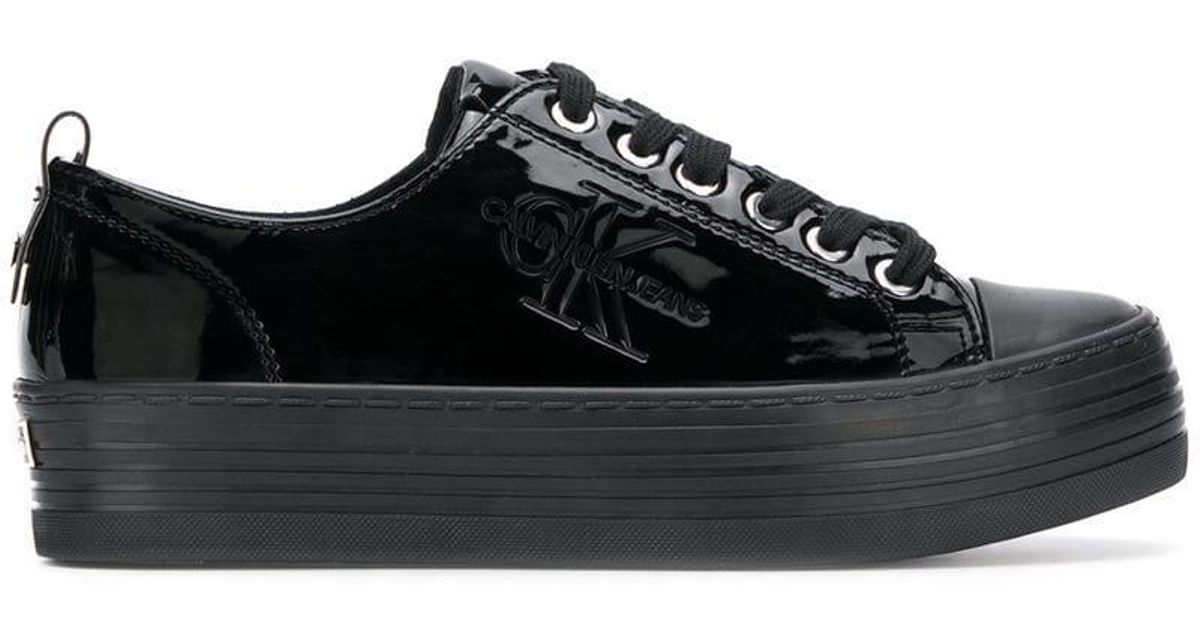 Calvin Klein Leather Low Top Sneakers 