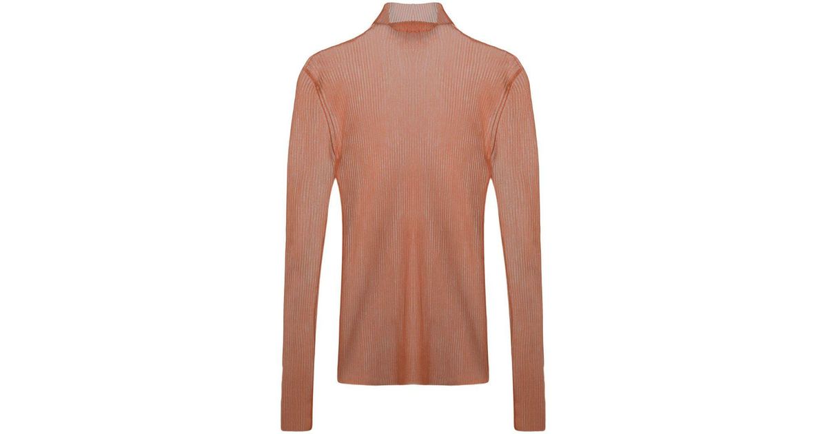 dion lee sheer knit top